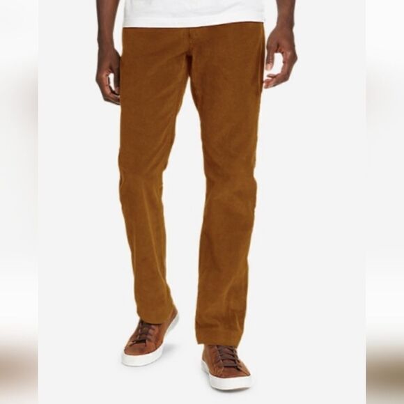 Eddie Bauer Corduroy Khaki Tan Pants - Picture 1 of 6